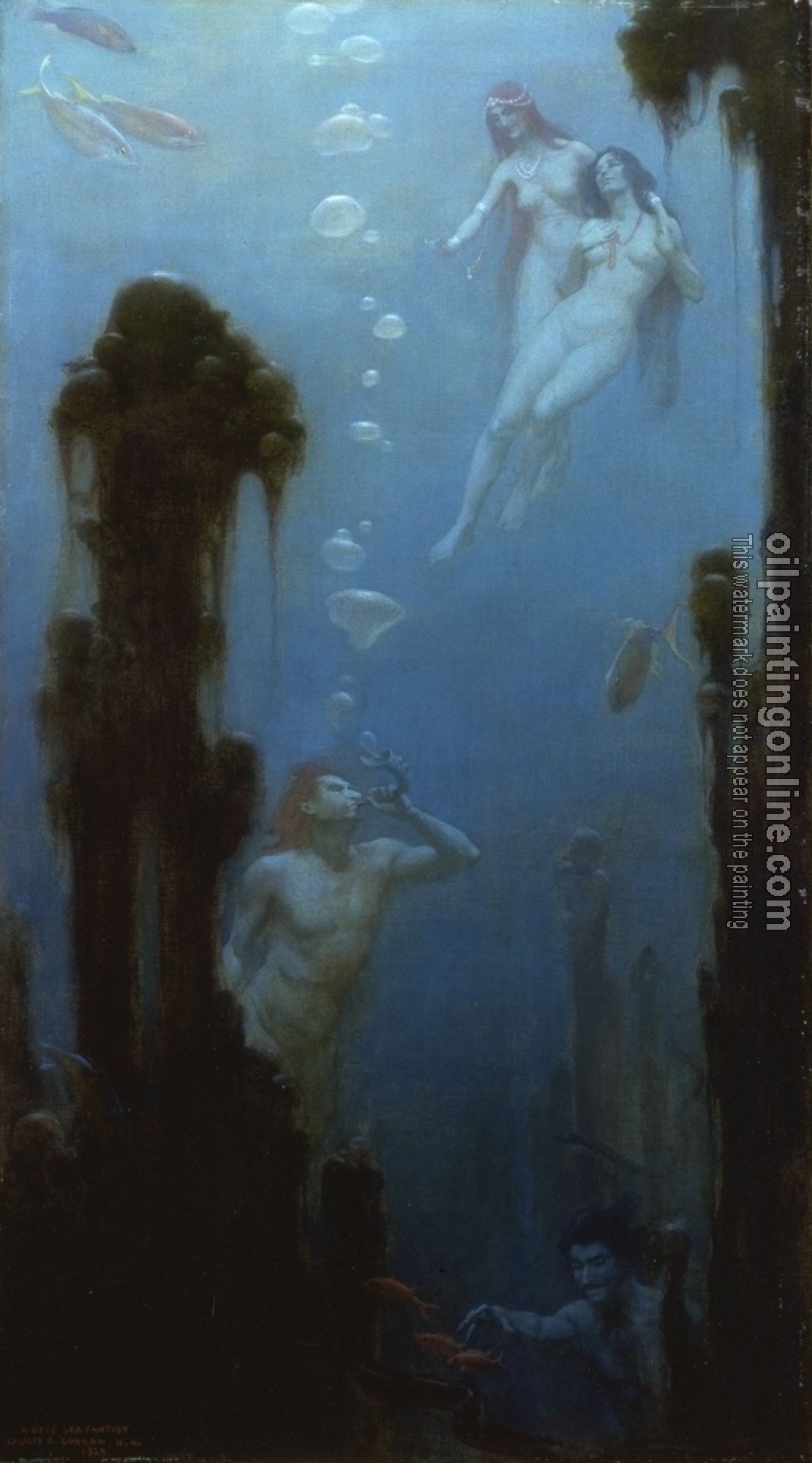 Charles Courtney Curran - A Deep Sea Fantasy